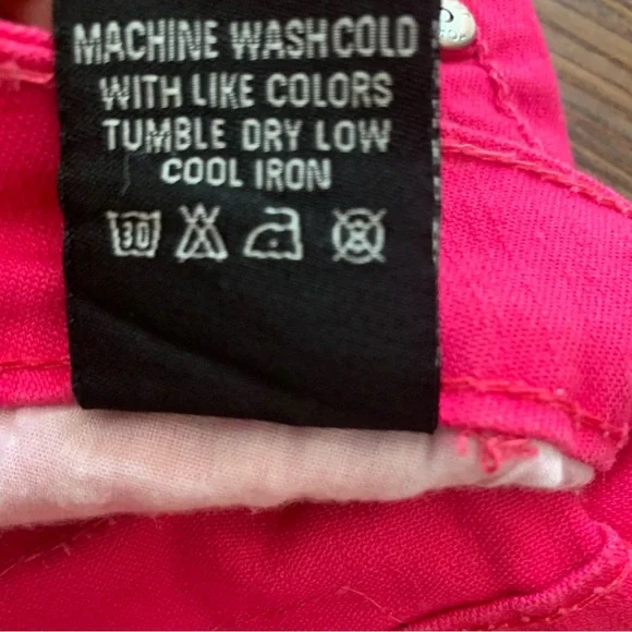 Toxic Women's Size 7 Pink Denim Ankle Zip Skinny Jeans Rave, Boho, Skater - Picture 8 of 10